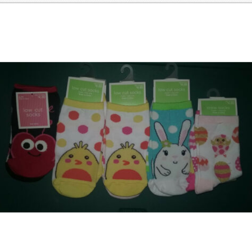 10 New Pairs Girls Size S/M Socks Target Brand